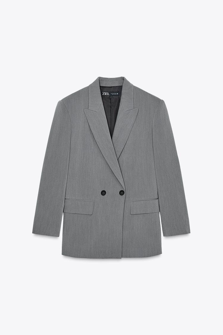ZARA Oversize Double Breasted Blazer