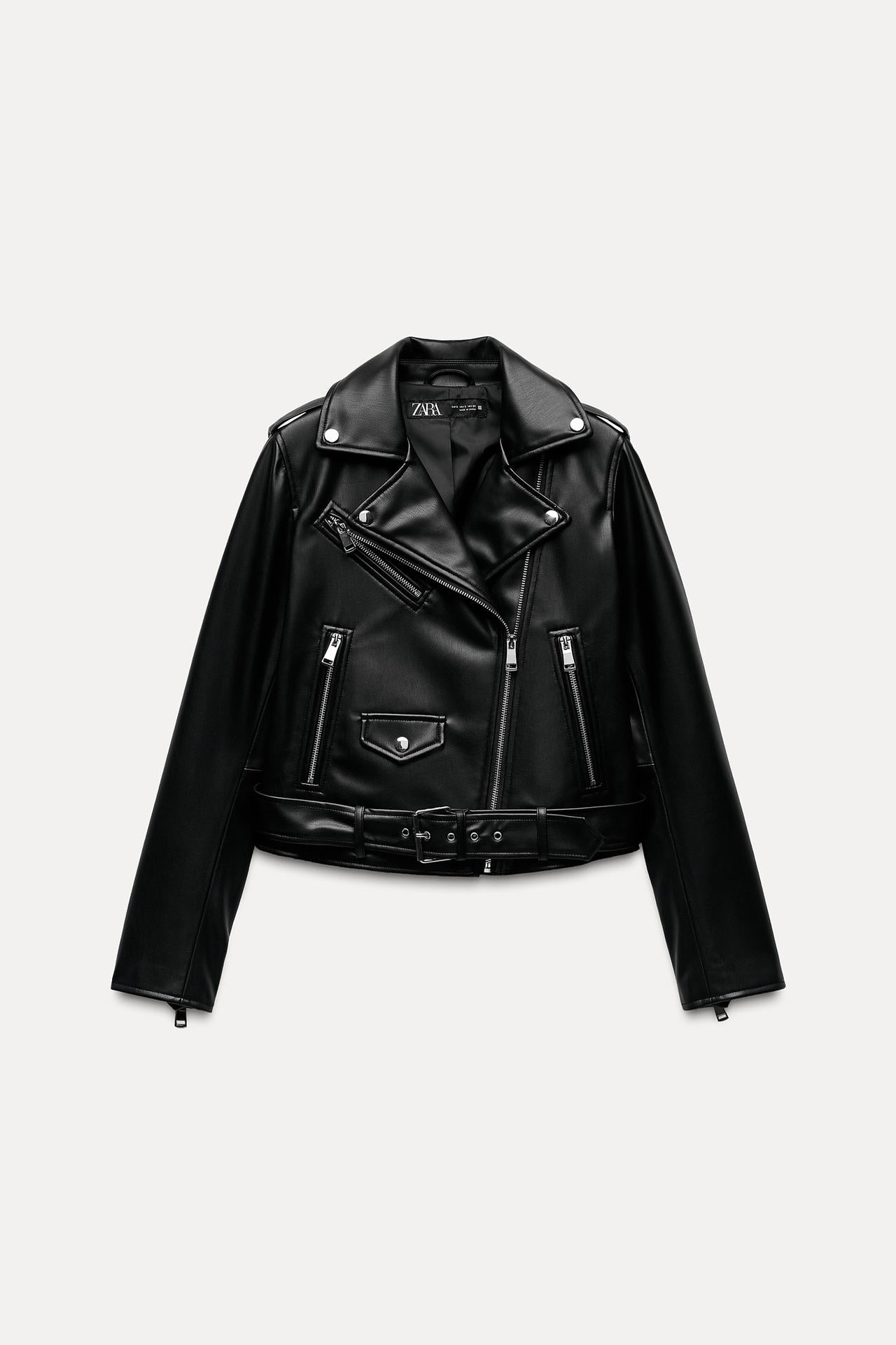 ZARA Faux Leather Biker Jacket