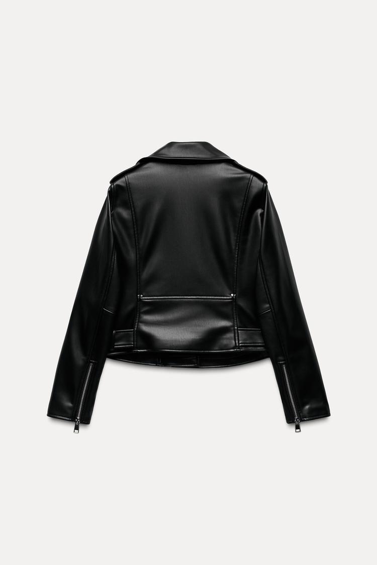 ZARA Faux Leather Biker Jacket
