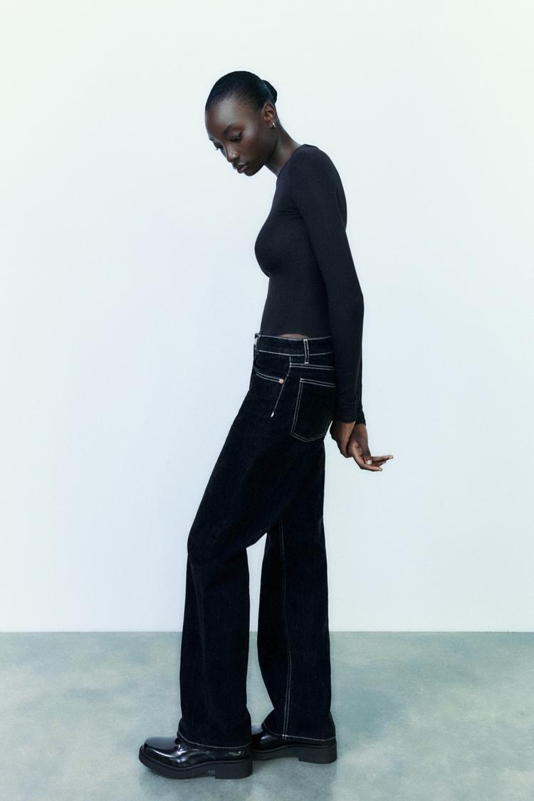 ZARA Cotton Modal Bodysuit