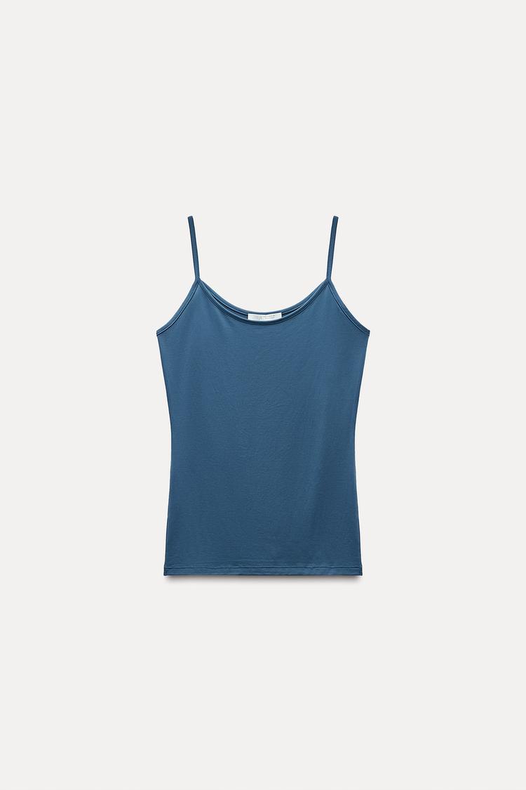 ZARA Polyamide Top with Thin Straps