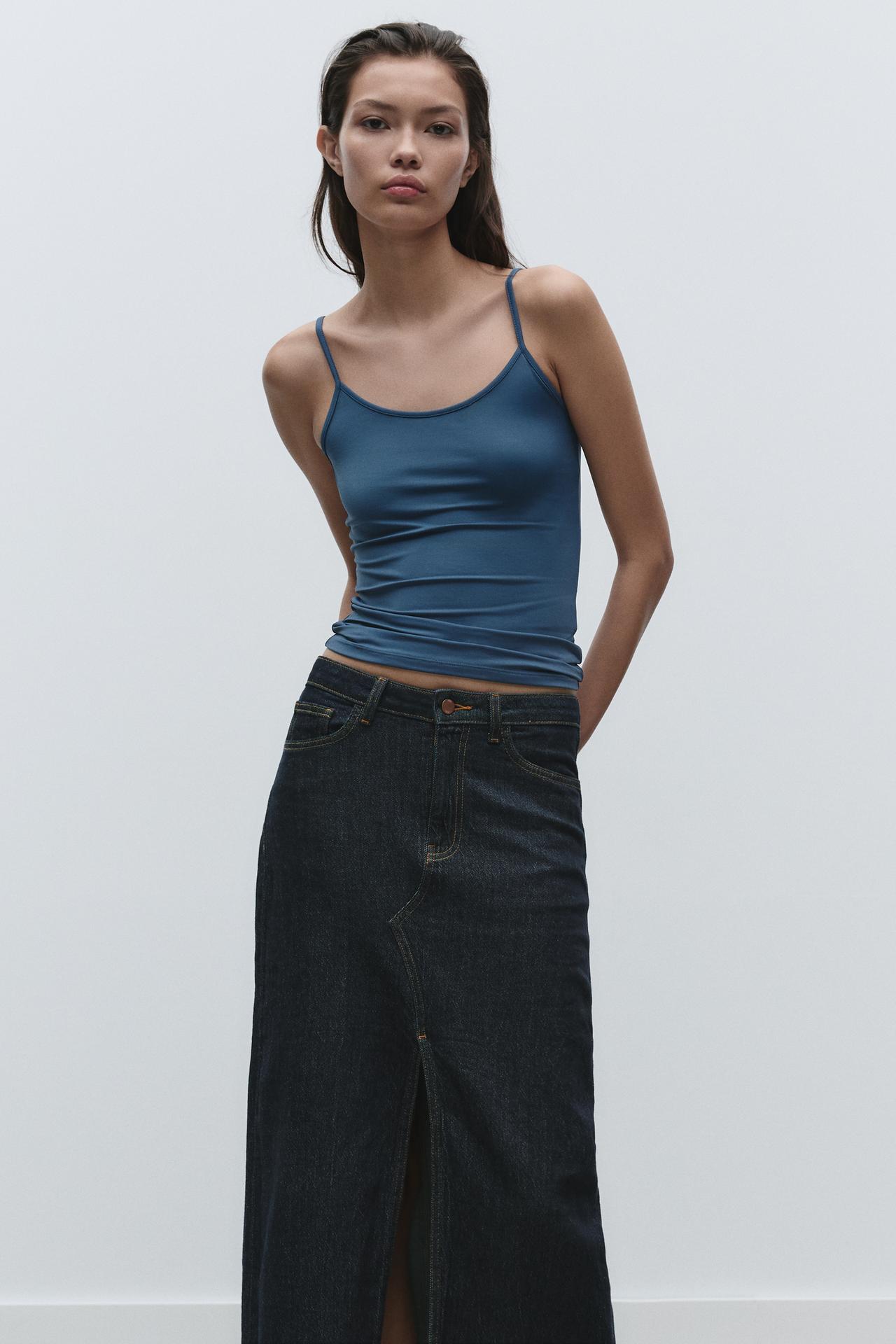 ZARA Polyamide Top with Thin Straps