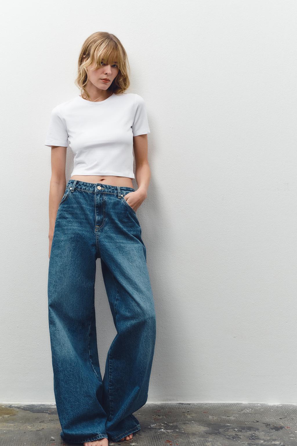 ZARA Cropped Stretch T-Shirt