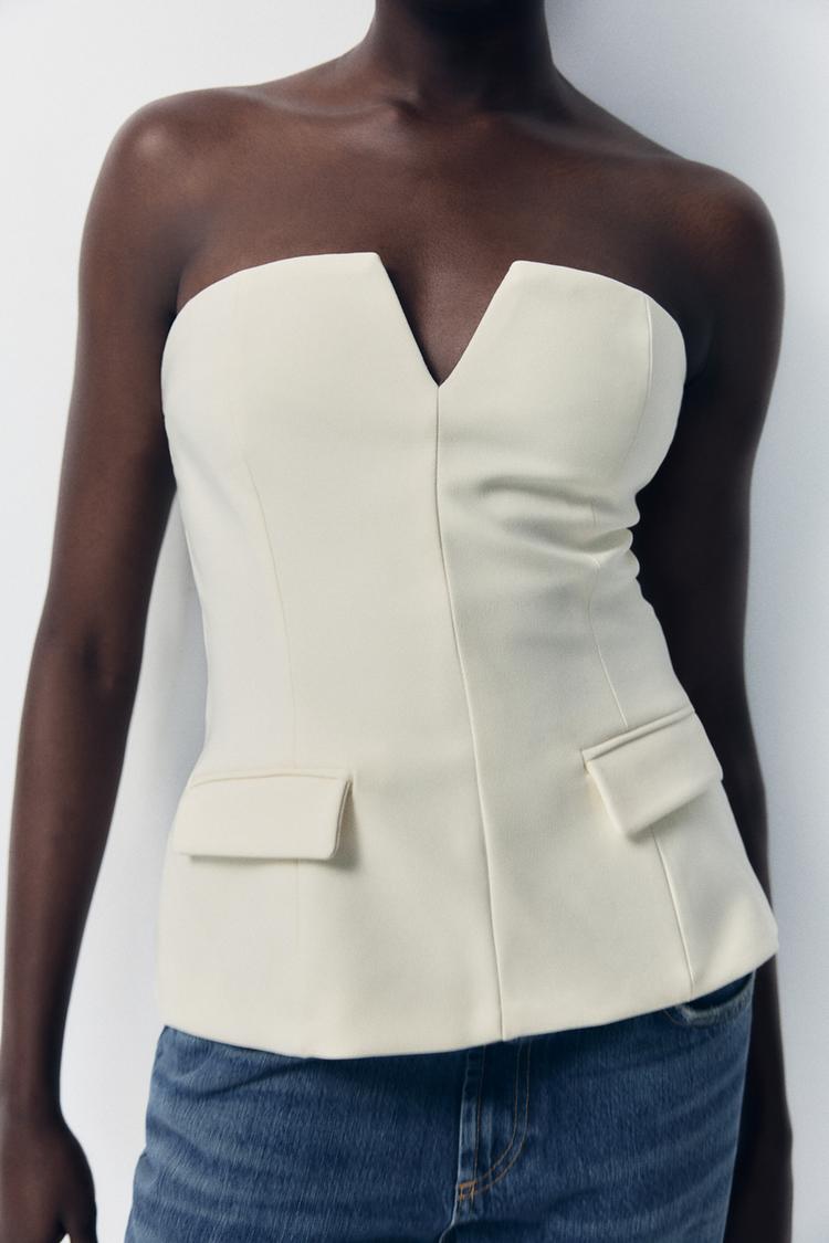 ZARA Strapless Top