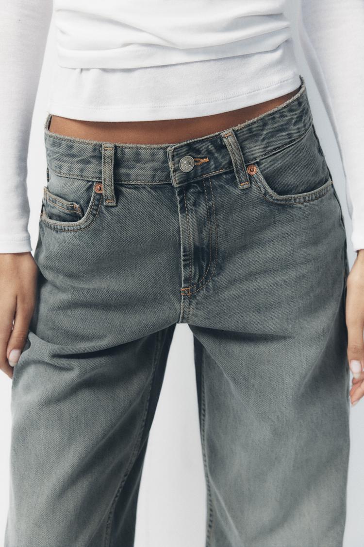 ZARA TRF Wide-Leg Mid-Waist Jeans
