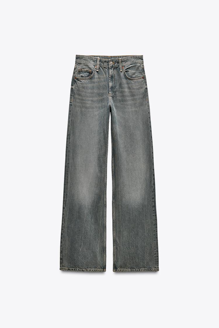 ZARA TRF Wide-Leg Mid-Waist Jeans