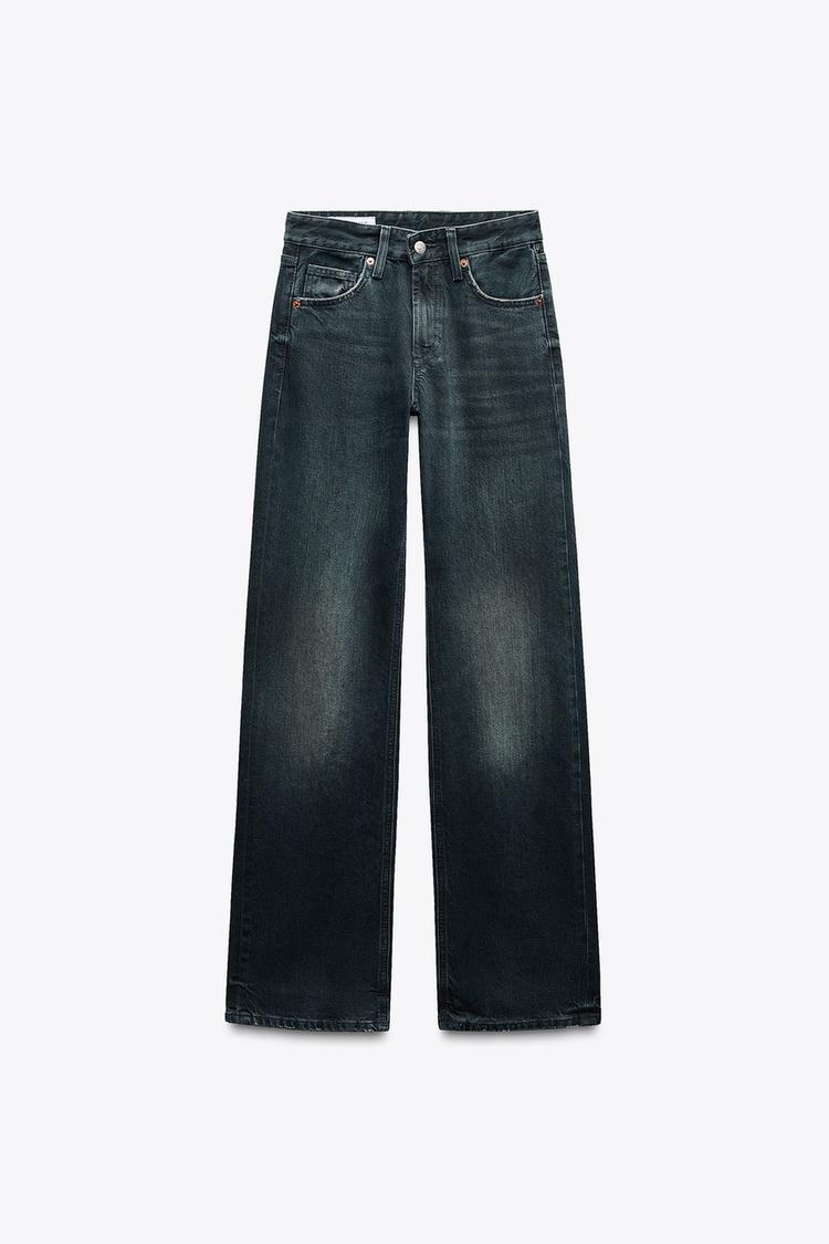 ZARA TRF Wide-Leg Mid-Waist Jeans
