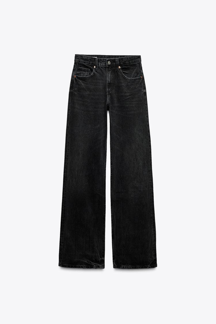 ZARA TRF Wide-Leg Mid-Waist Jeans