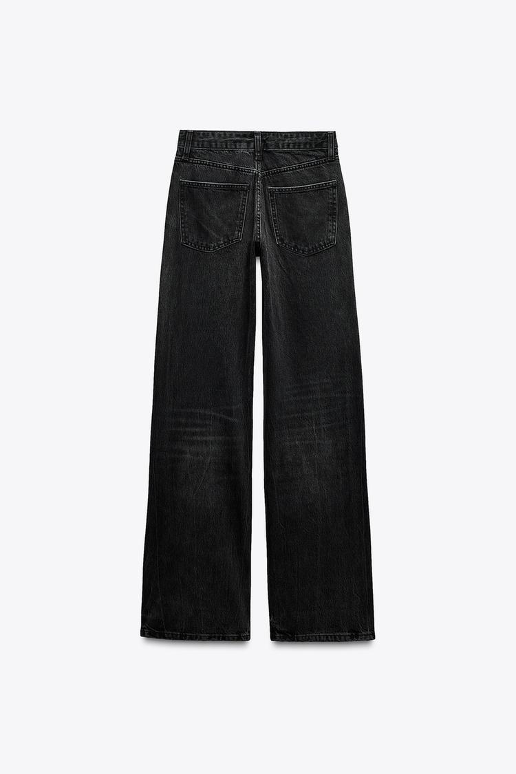 ZARA TRF Wide-Leg Mid-Waist Jeans