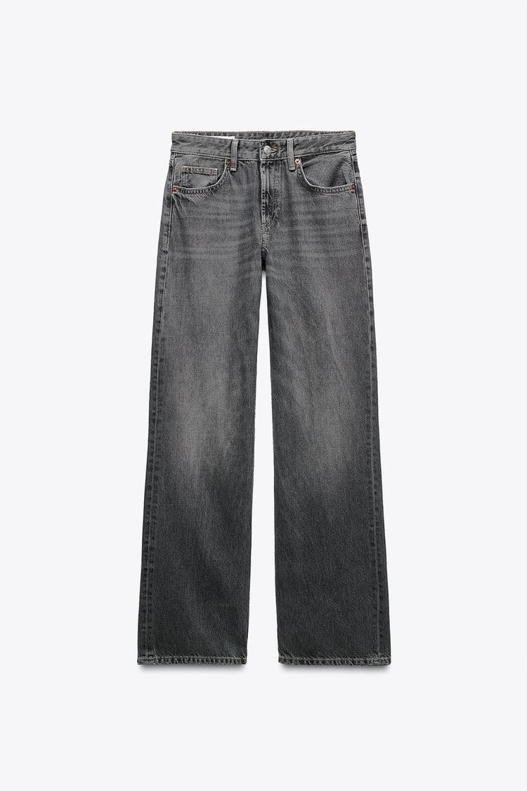 ZARA TRF Wide-Leg Mid-Waist Jeans