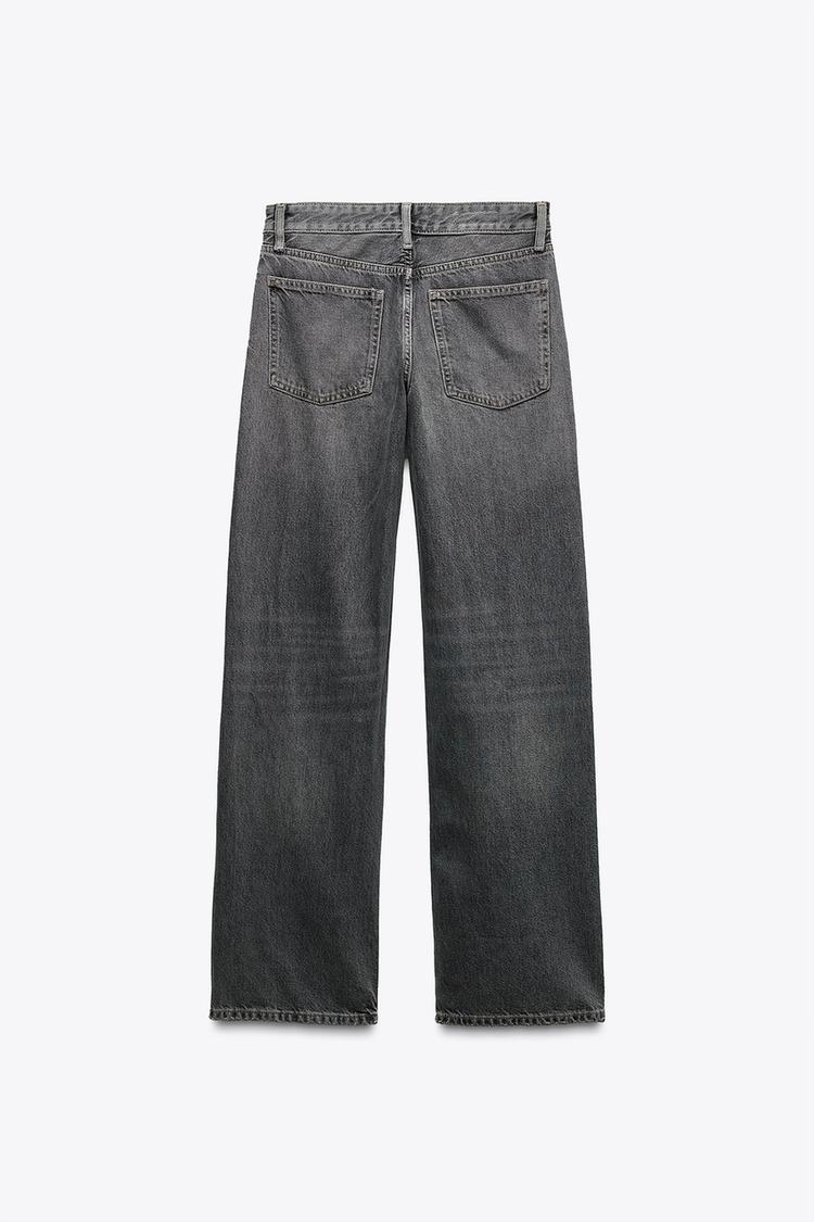 ZARA TRF Wide-Leg Mid-Waist Jeans