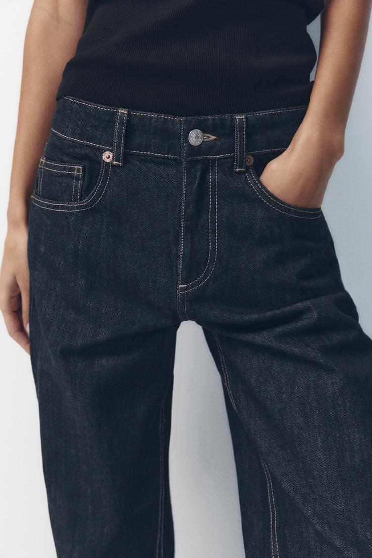 ZARA TRF Wide-Leg Mid-Waist Jeans