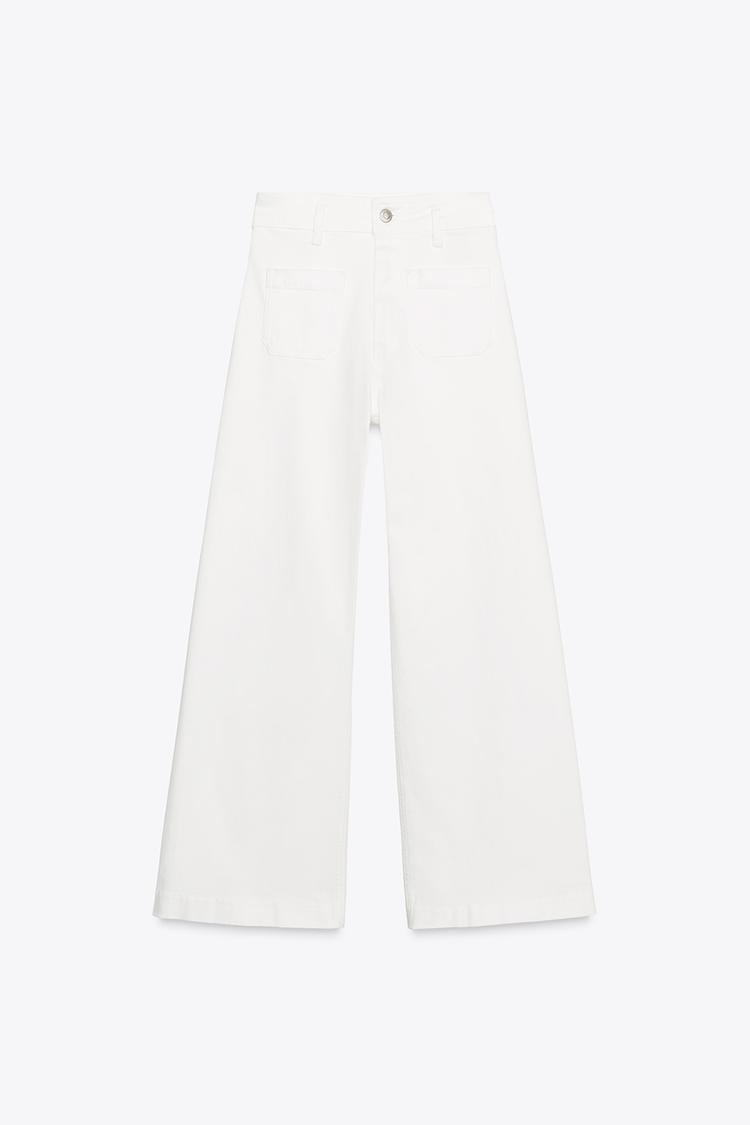 ZARA ZW Collection Wide-Leg High-Waist Jeans
