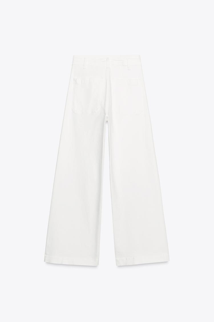 ZARA ZW Collection Wide-Leg High-Waist Jeans
