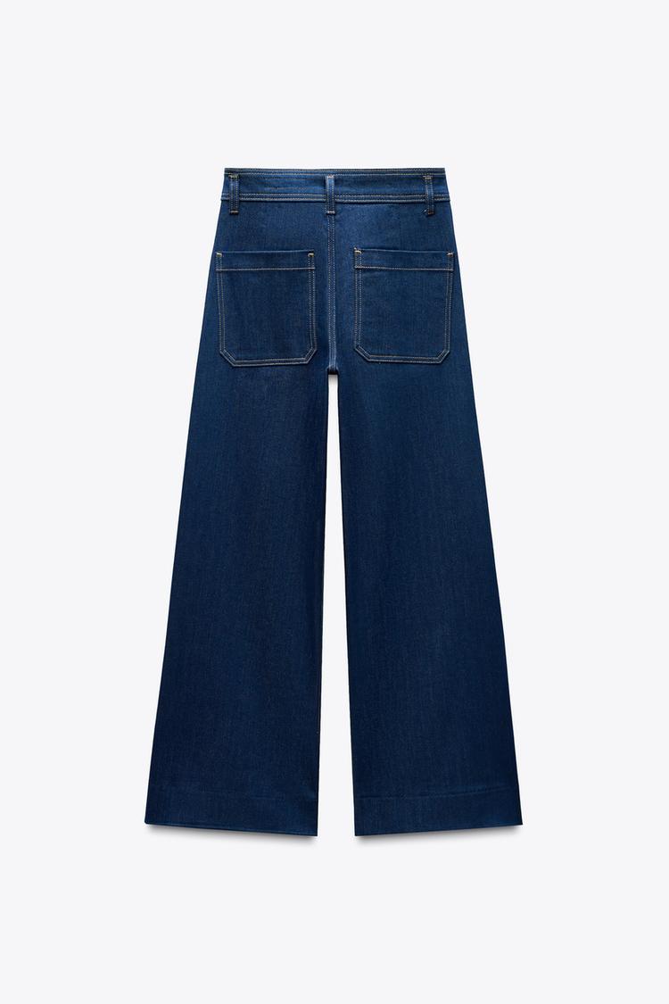 ZARA ZW Collection Wide-Leg High-Waist Jeans