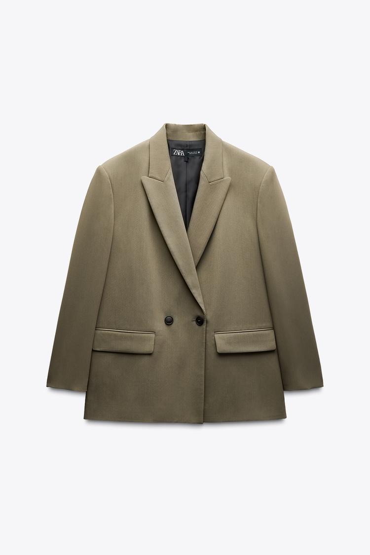 ZARA Oversize Double Breasted Blazer