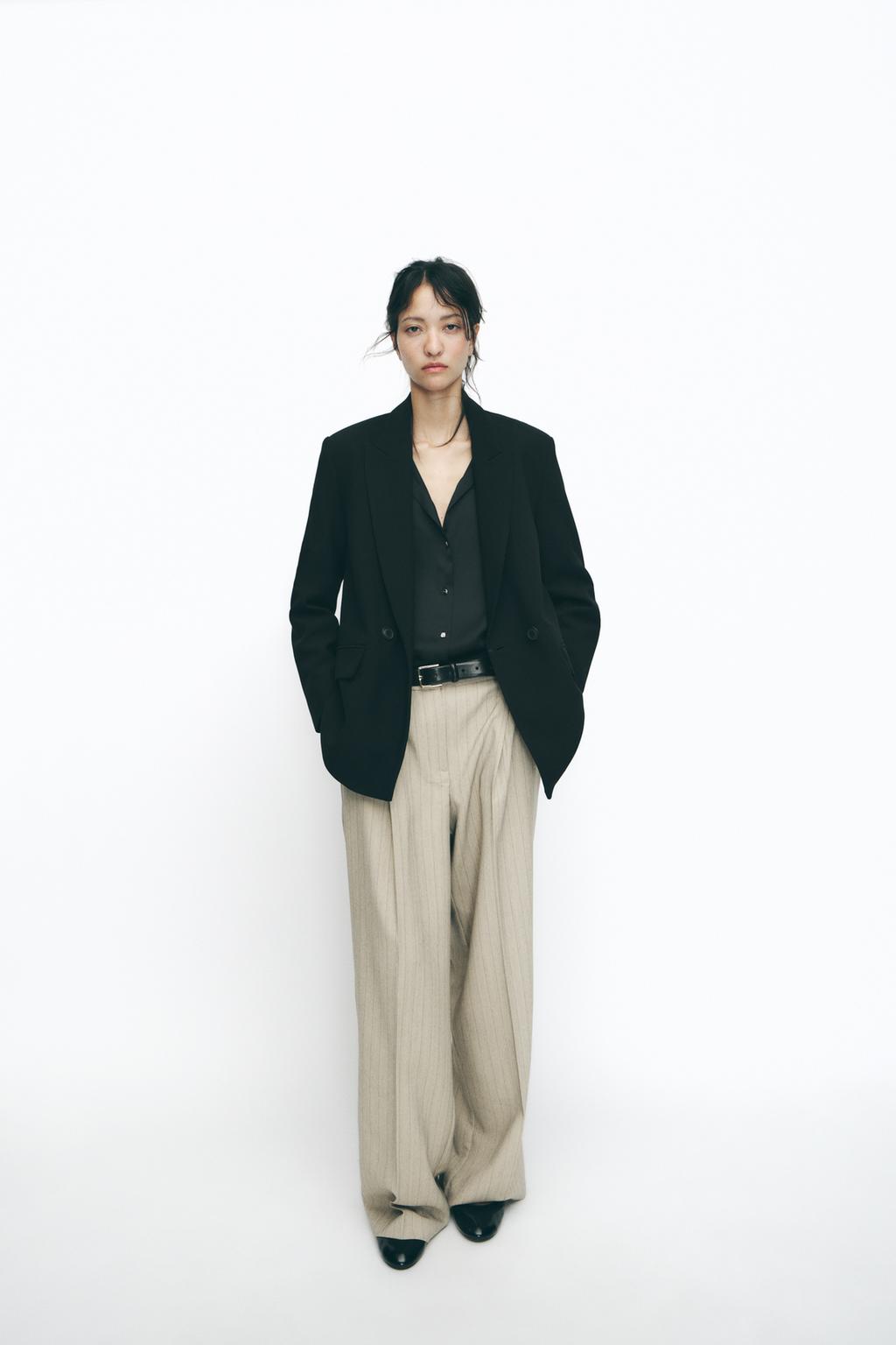 ZARA Oversize Double Breasted Blazer