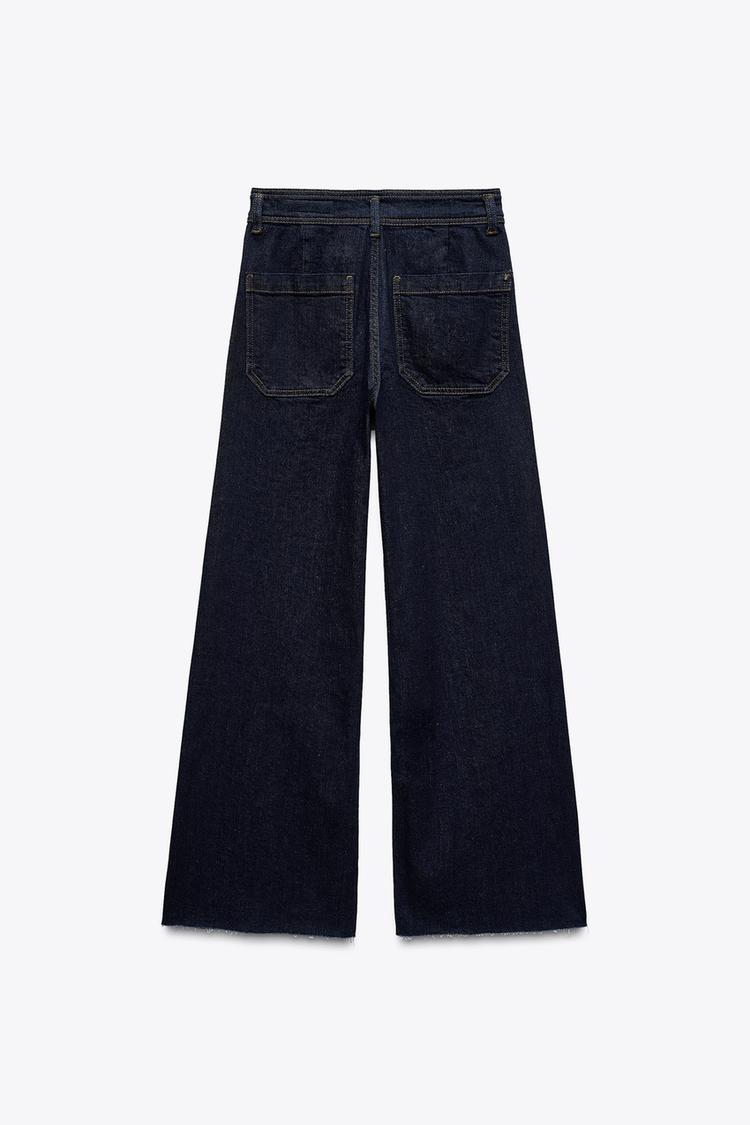 ZARA ZW Collection Wide-Leg High-Waist Jeans