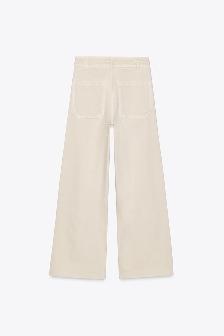 ZARA ZW Collection Wide-Leg High-Waist Jeans