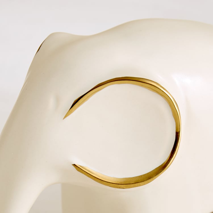 Stellar Fantasy Eldor Set of 2 Ceramic Elephant Figurines with Vase