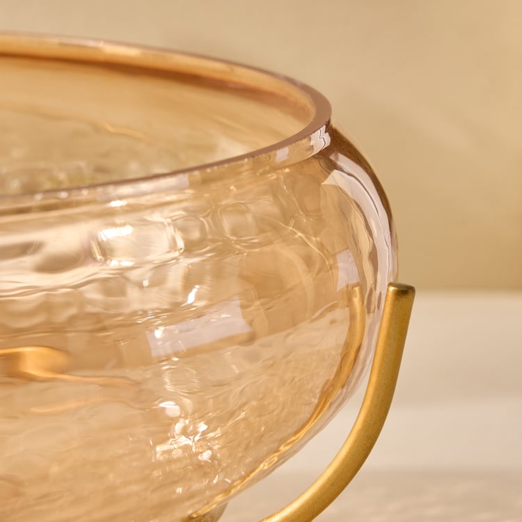 Suvarna Glass Potpourri Bowl with Stand