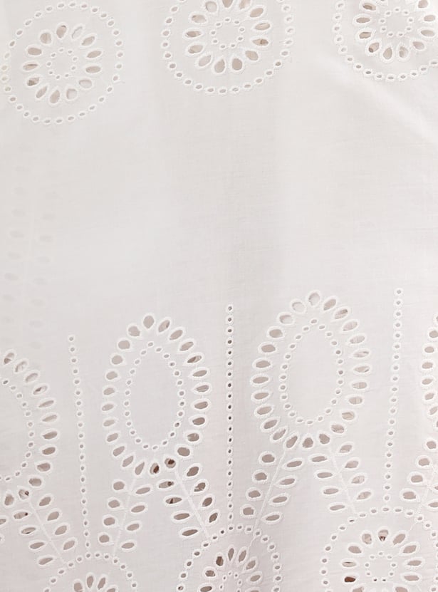 FASHOR Floral Print Straight Kurti Set