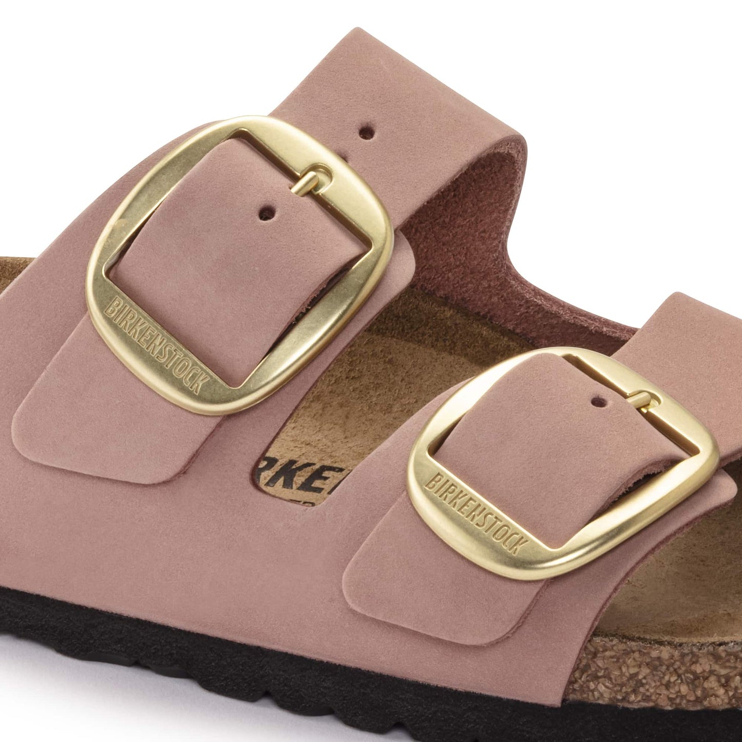 BIRKENSTOCK Arizona Big Buckle Nubuck Leather - Pink/Old Rose