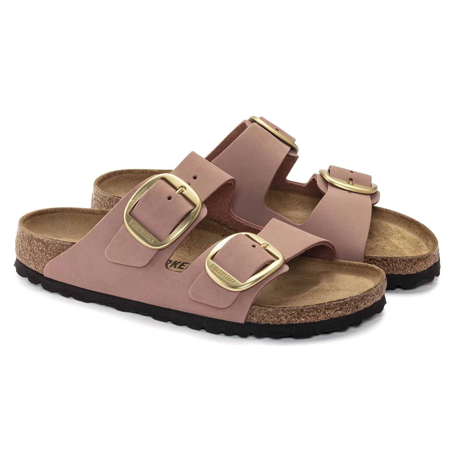 BIRKENSTOCK Arizona Big Buckle Nubuck Leather - Pink/Old Rose