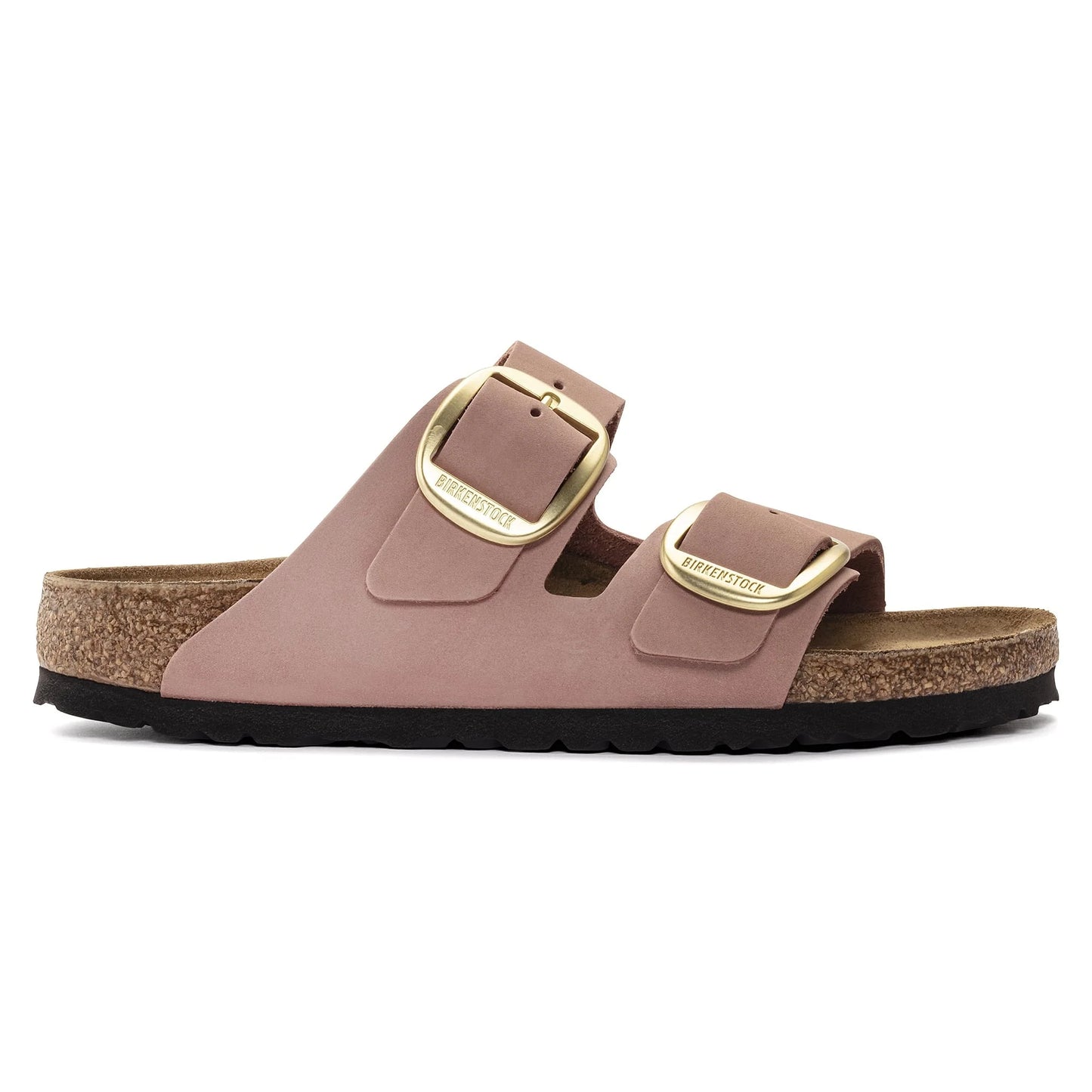 BIRKENSTOCK Arizona Big Buckle Nubuck Leather - Pink/Old Rose