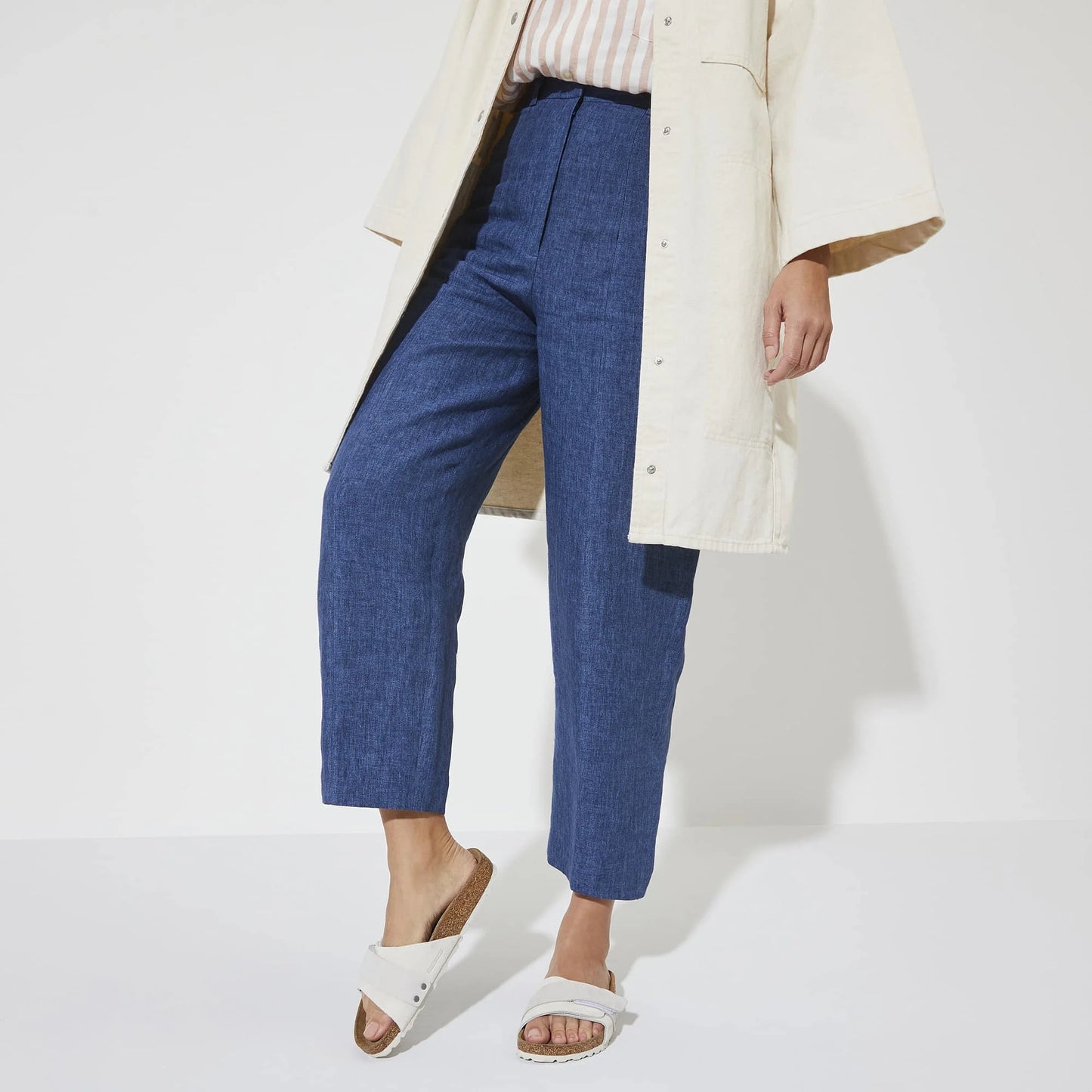 BIRKENSTOCK Oita Suede Leather - White/Antique White