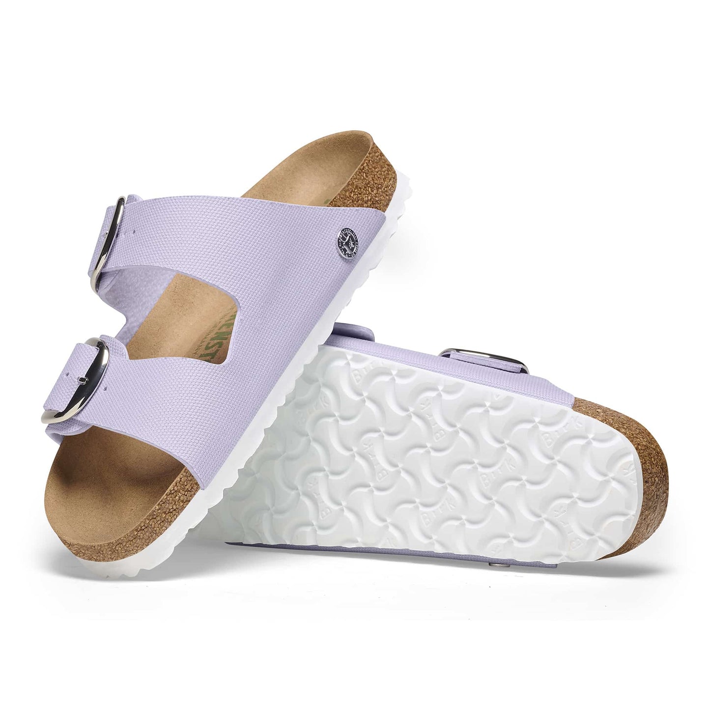 BIRKENSTOCK Arizona Big Buckle Rivet Logo Textile - Purple/Vegan Canvas Purple Fog
