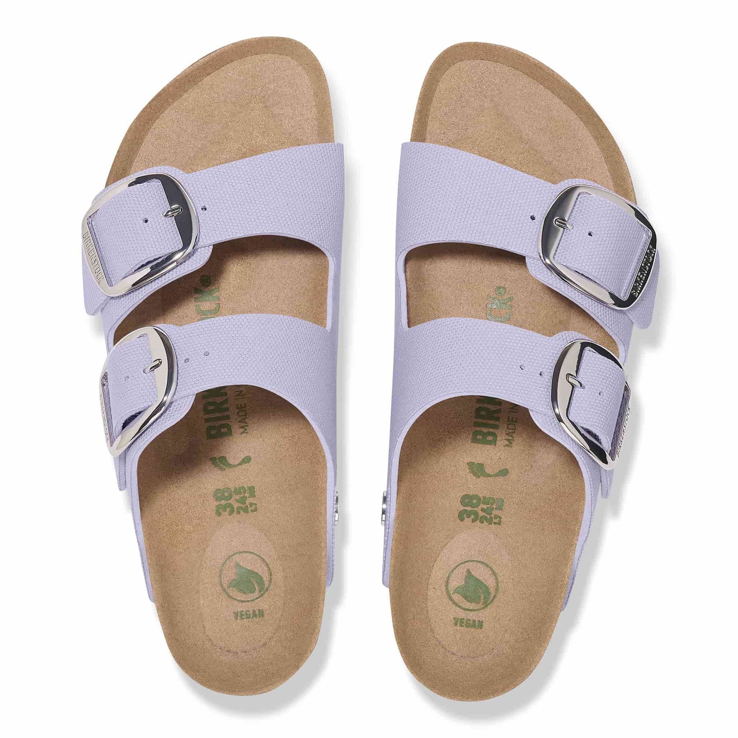 BIRKENSTOCK Arizona Big Buckle Rivet Logo Textile - Purple/Vegan Canvas Purple Fog