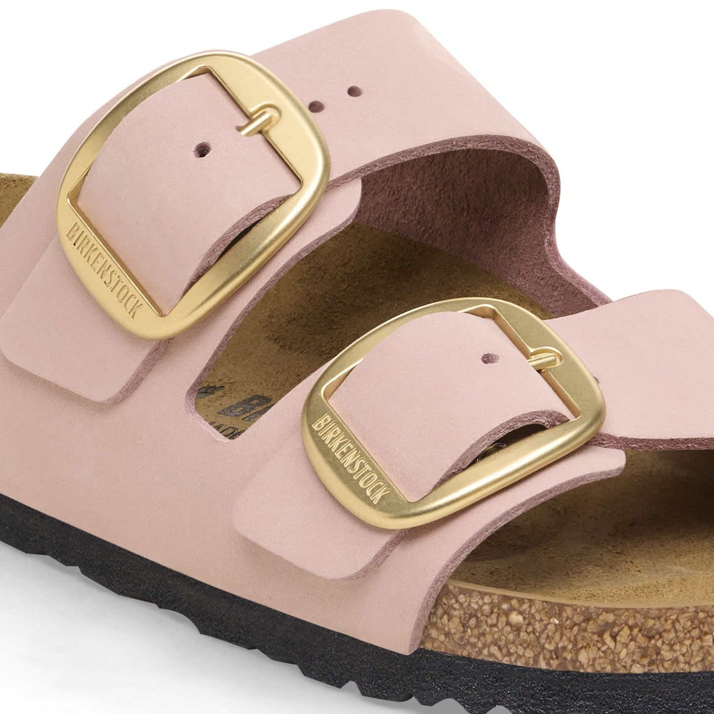 BIRKENSTOCK Arizona Big Buckle Nubuck Leather - Pink/Soft Pink