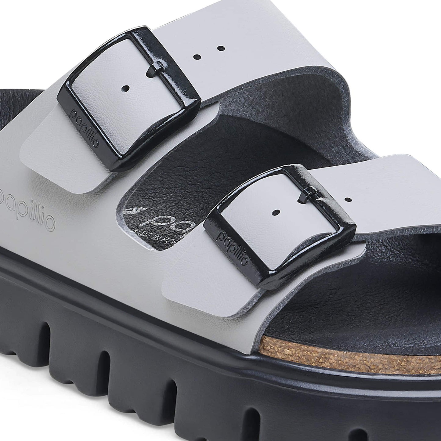 BIRKENSTOCK Arizona Chunky Birko-Flor - Gray/Stone Coin