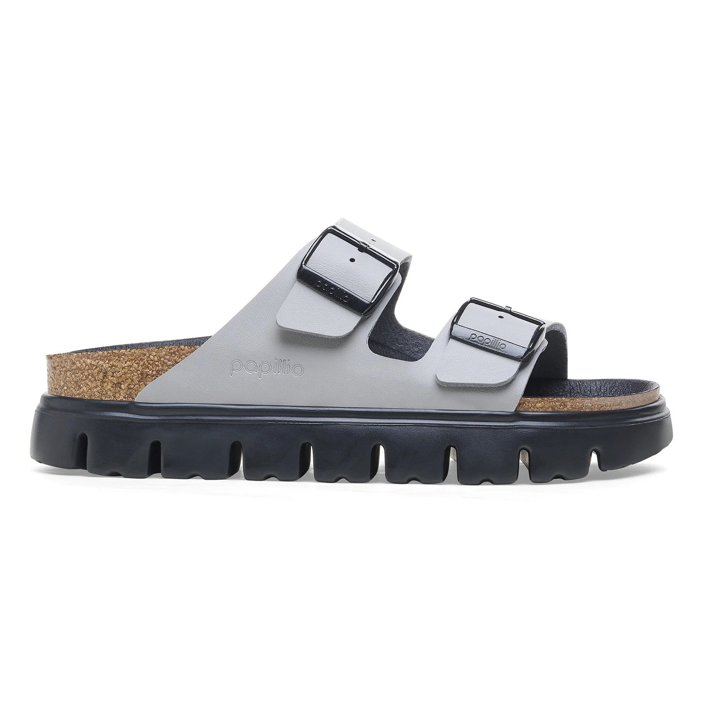 BIRKENSTOCK Arizona Chunky Birko-Flor - Gray/Stone Coin