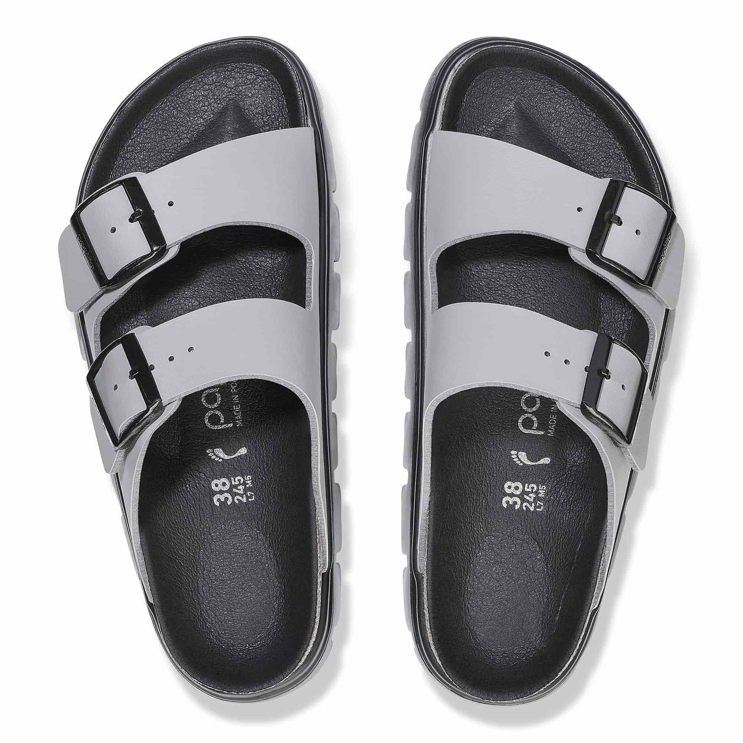 BIRKENSTOCK Arizona Chunky Birko-Flor - Gray/Stone Coin