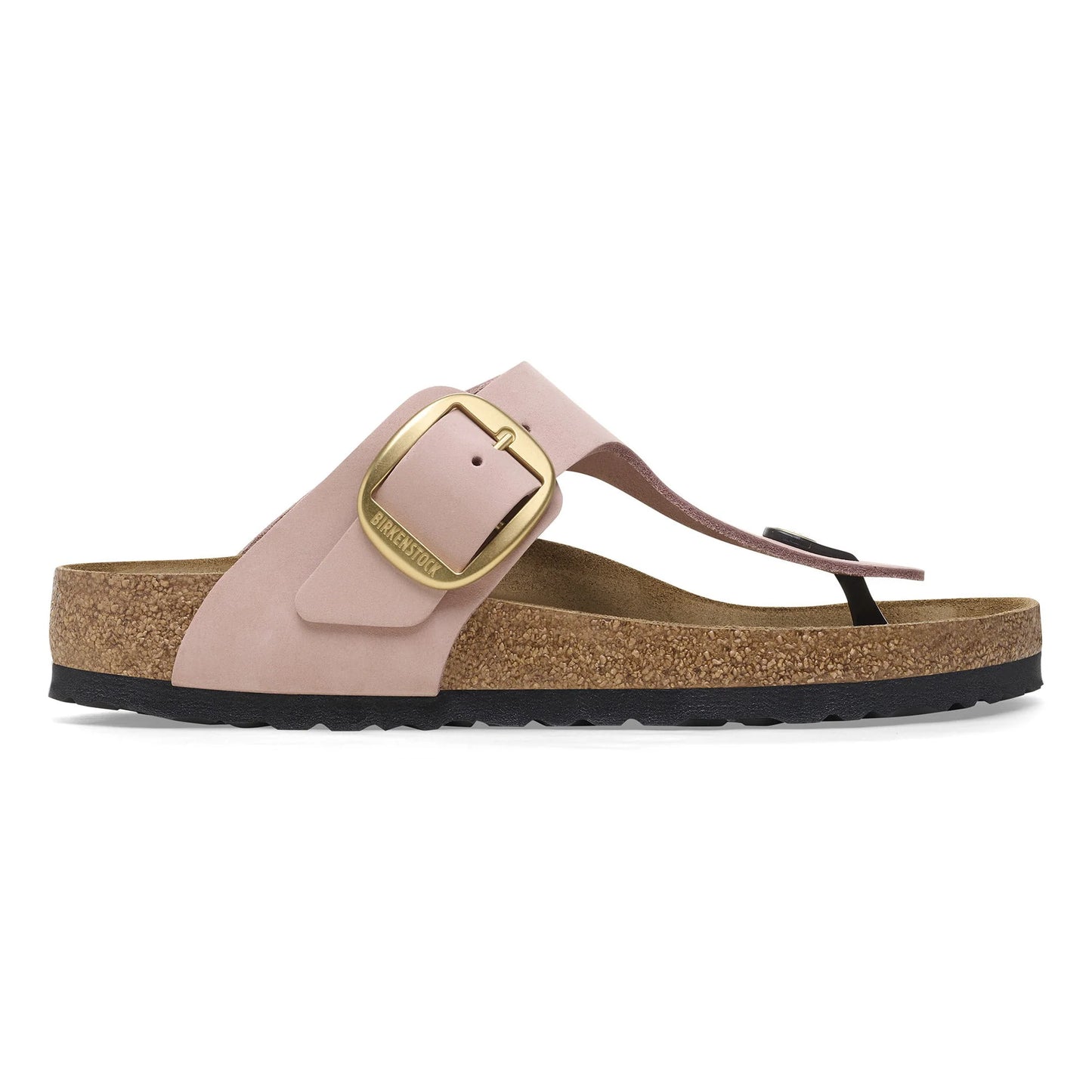 BIRKENSTOCK Gizeh Big Buckle Nubuck Leather - Pink/Soft Pink