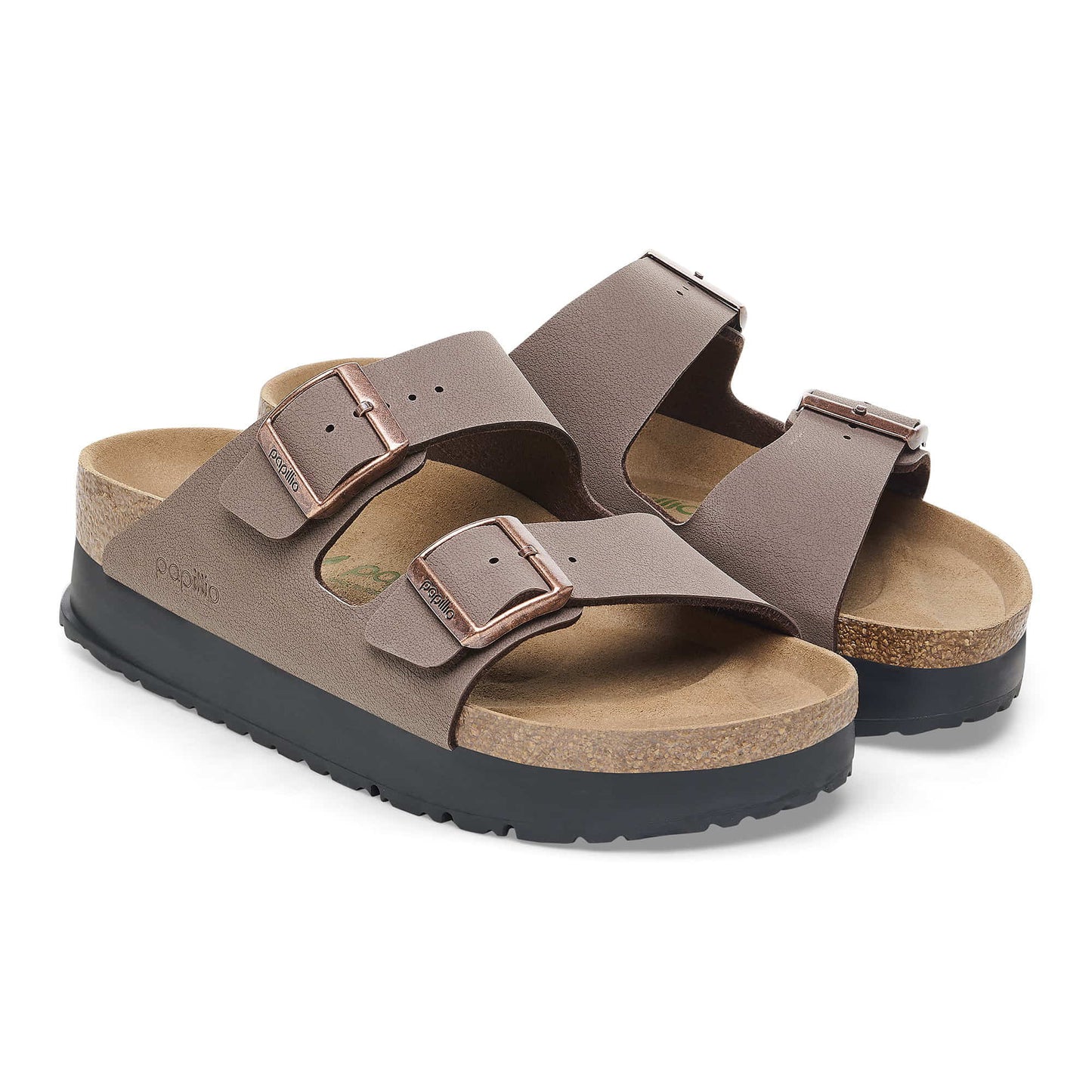 BIRKENSTOCK Arizona Flex Platform Birko-Flor - Brown/Mocha