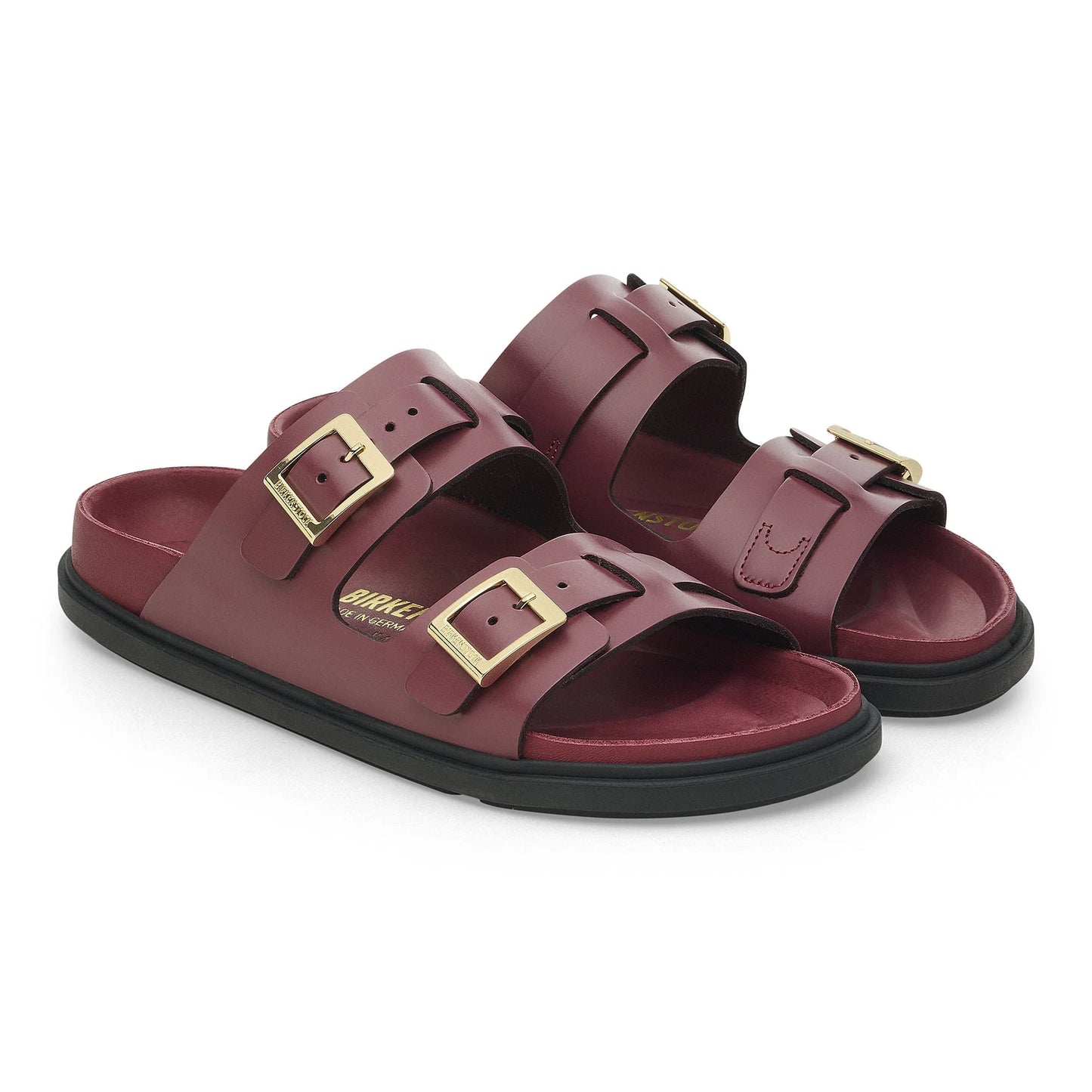 BIRKENSTOCK St Barths Natural Leather - Violet/Berry Crush