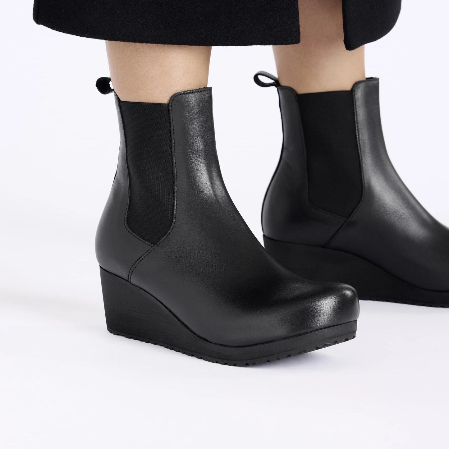 BIRKENSTOCK Ebba Slip On Natural Leather - Black