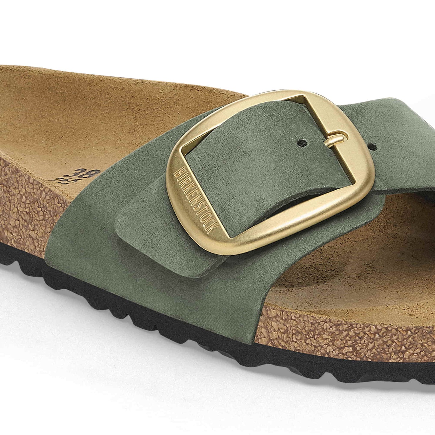 BIRKENSTOCK Madrid Big Buckle Nubuk Leather - Green/Thyme