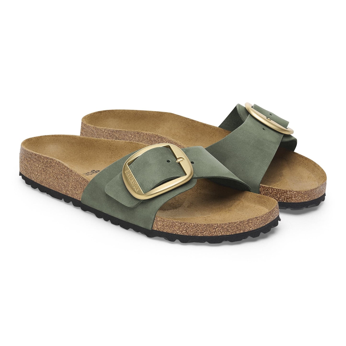 BIRKENSTOCK Madrid Big Buckle Nubuk Leather - Green/Thyme