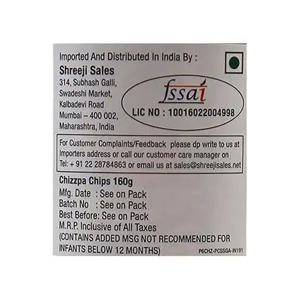 Chizzpa Sour Cream & Onion Potato Chips 160 g