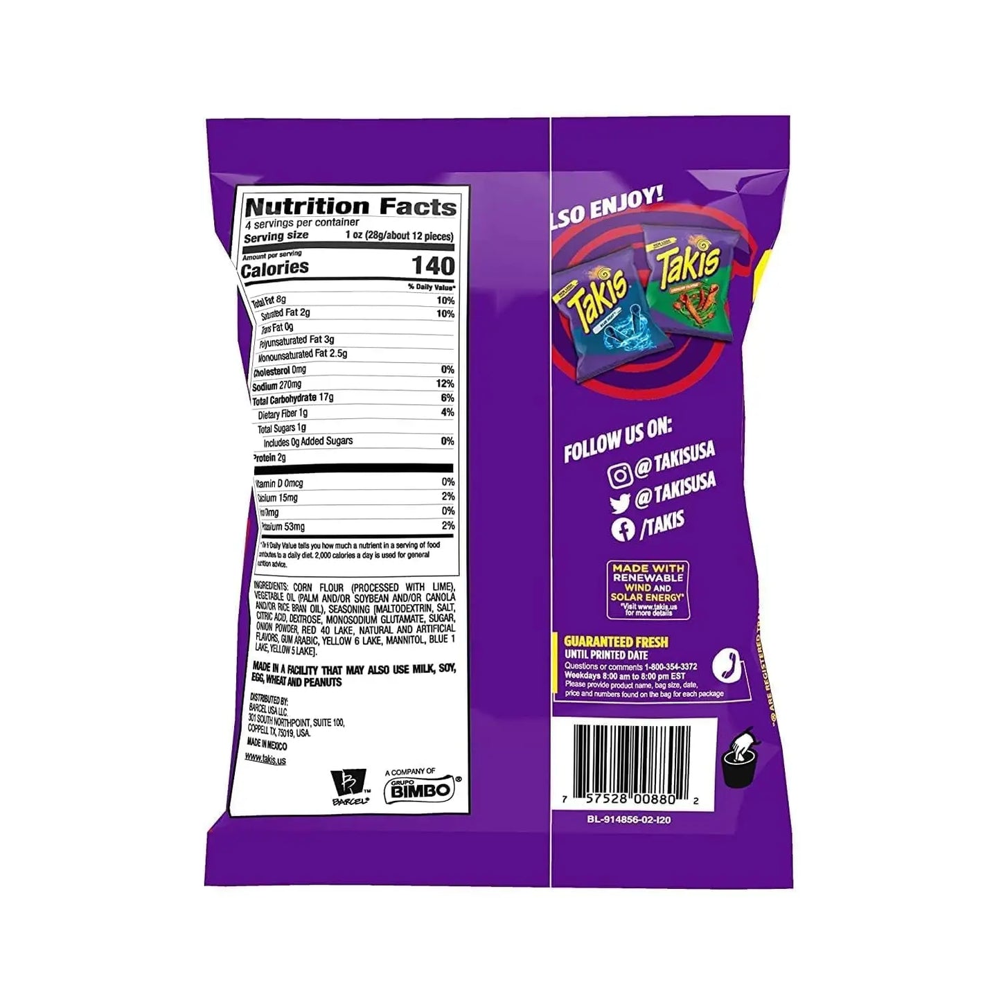 Takis Nitro Tortilla Chips 92.3 g