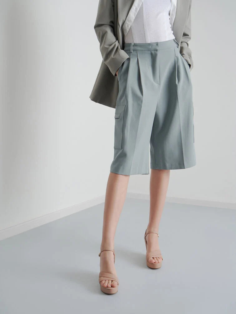 Charles & Keith Asymmetric Strap Platform Wedges