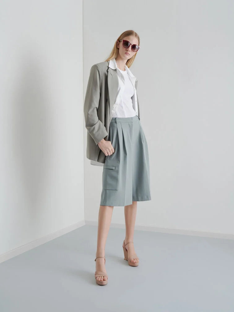 Charles & Keith Asymmetric Strap Platform Wedges