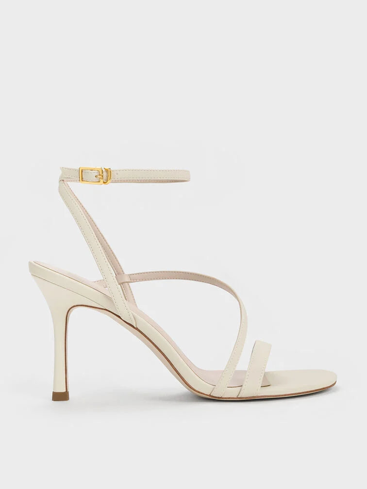 Charles & Keith Asymmetric Strappy Heeled Sandals