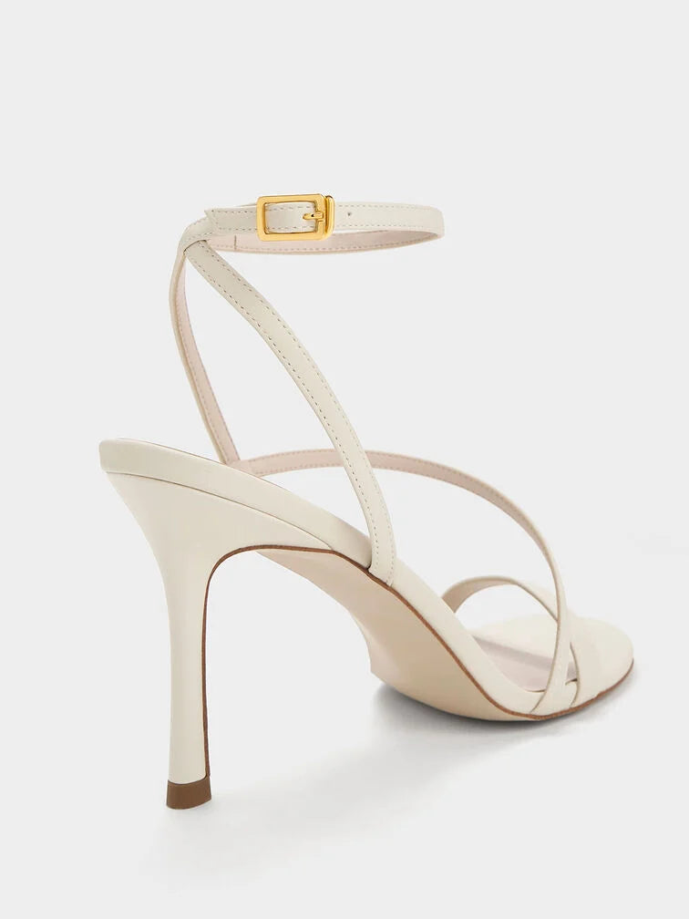 Charles & Keith Asymmetric Strappy Heeled Sandals