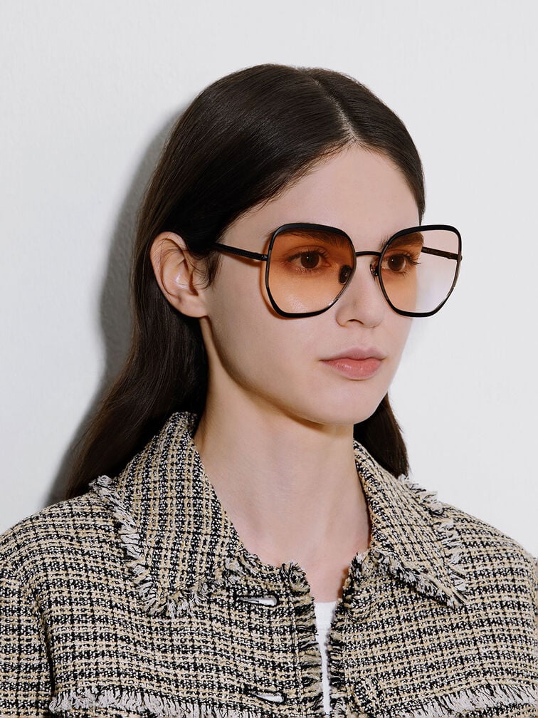 Charles & Keith Braided Temple Butterfly Sunglasses