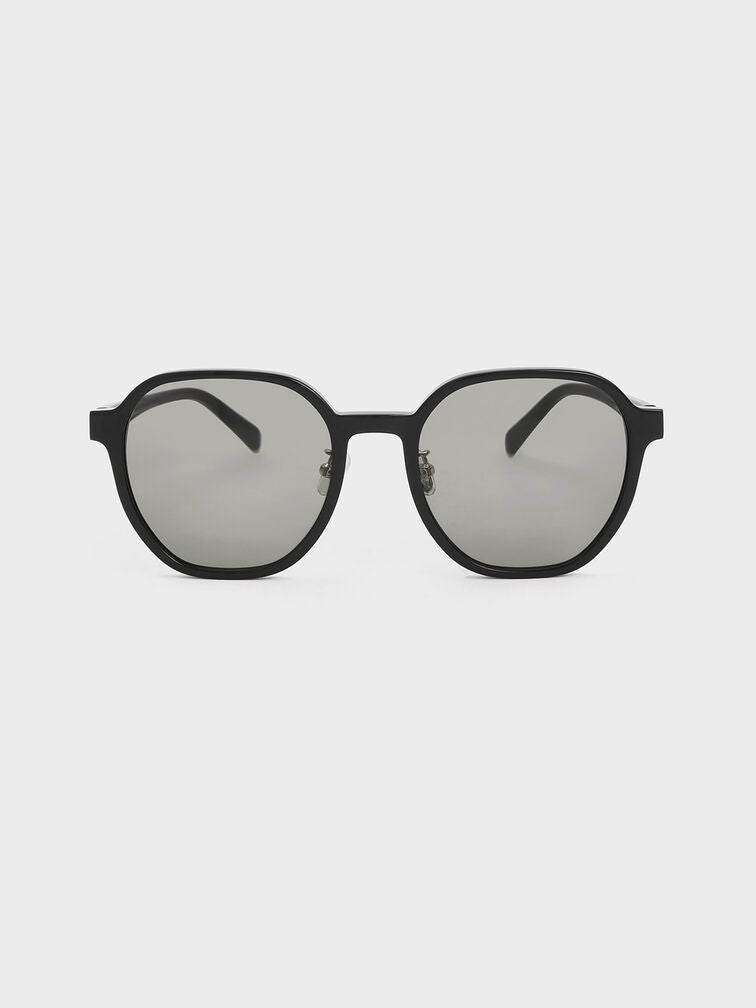 Charles & Keith Square Recycled Acetate Sunglasses